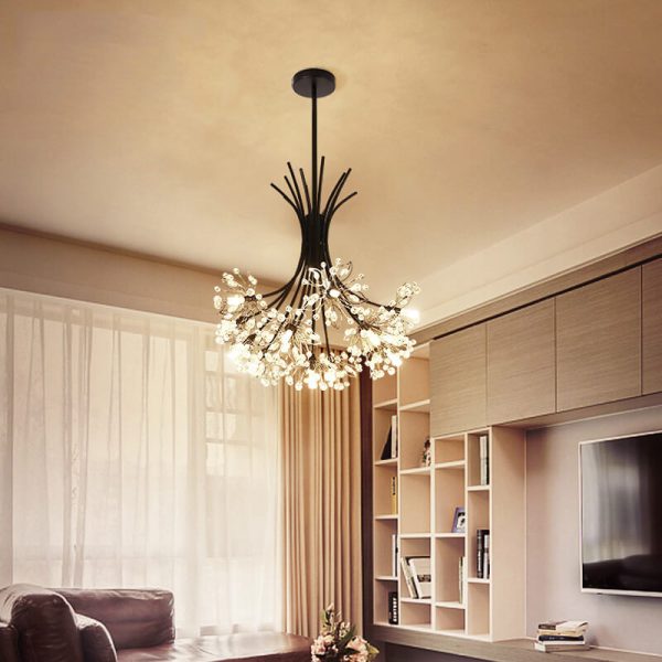 Crystal 13-19 Light Dandelion Shade Chandeliers - Image 14