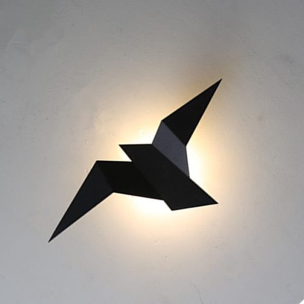 Modern Creative Flying Bird Metal 1-Light LED Wall Sconce Lamps - Image 4