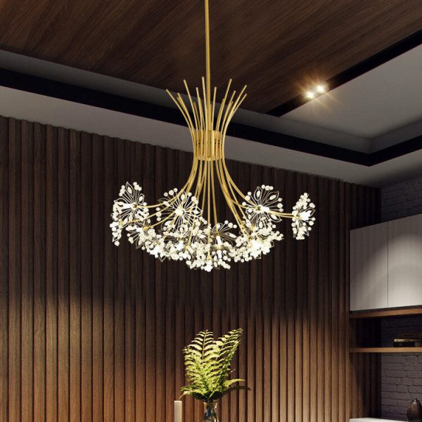 Crystal 13-19 Light Dandelion Shade Chandeliers - Image 2