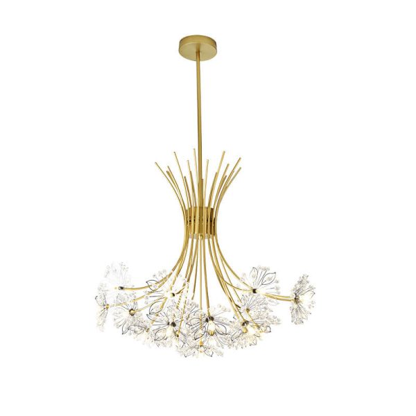 Crystal 13-19 Light Dandelion Shade Chandeliers - Image 6