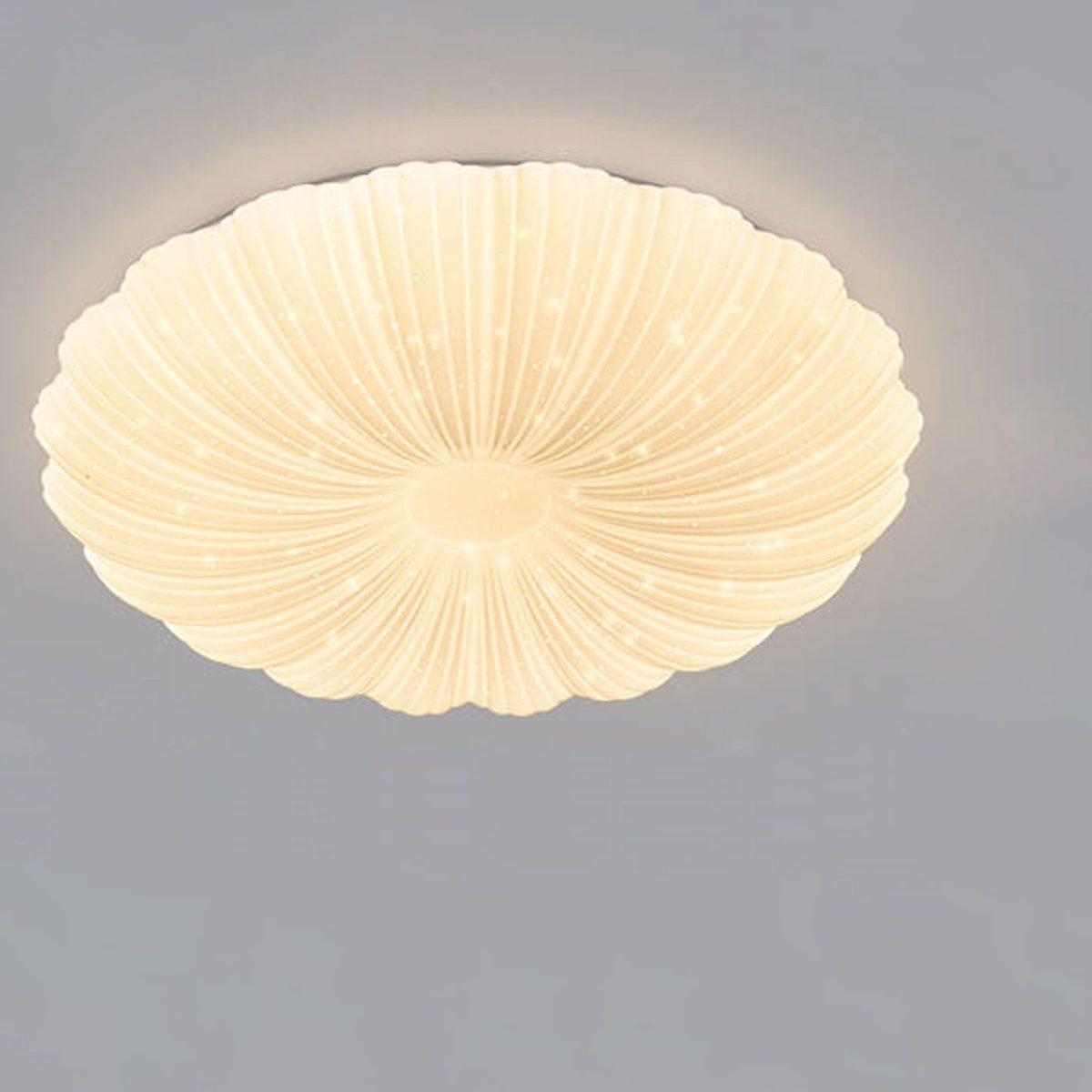 Modern Minimalist Shell Acrylic Round LED Flush Mount Ceiling Light - Image 6
