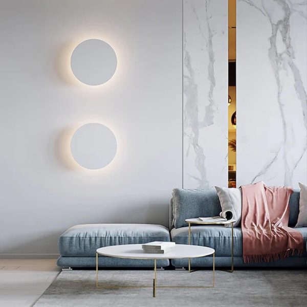Modern Minimalist Colorful Round Iron LED Wall Sconce Lamp - Image 5