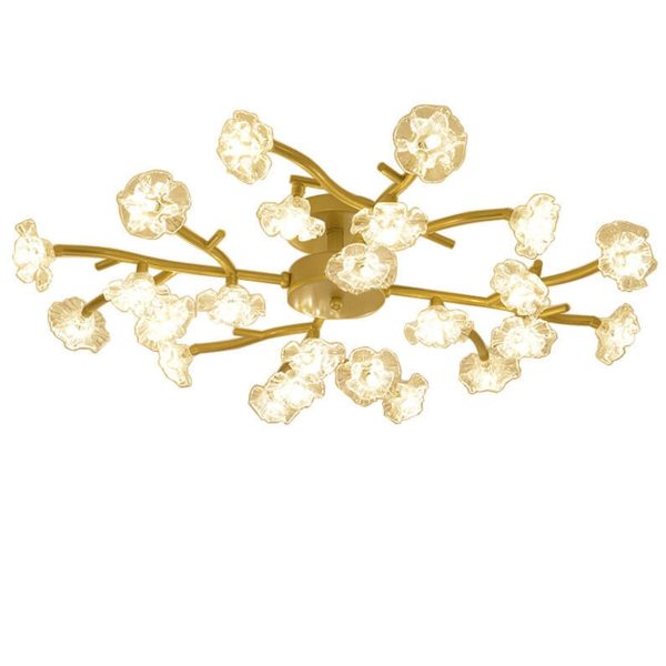 Nordic Creative Plum Blossom Tree Branch LED Semi-Flush Mount Ceiling Light - Image 9