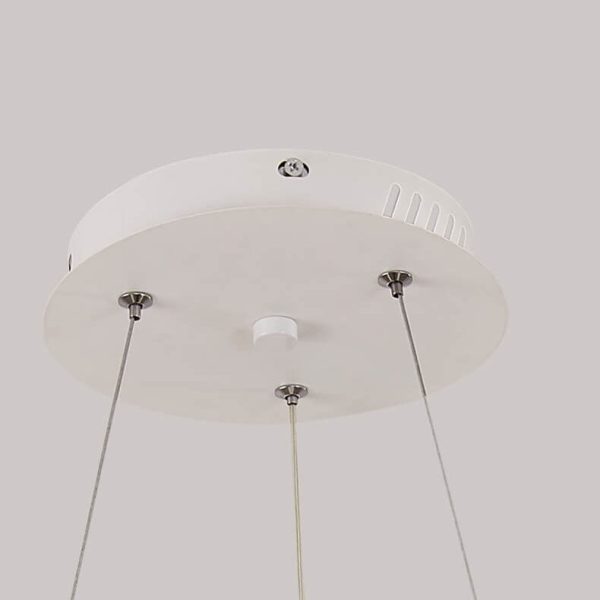 Japanese Simplicity Log Circle Island Light LED Chandelier - Image 15