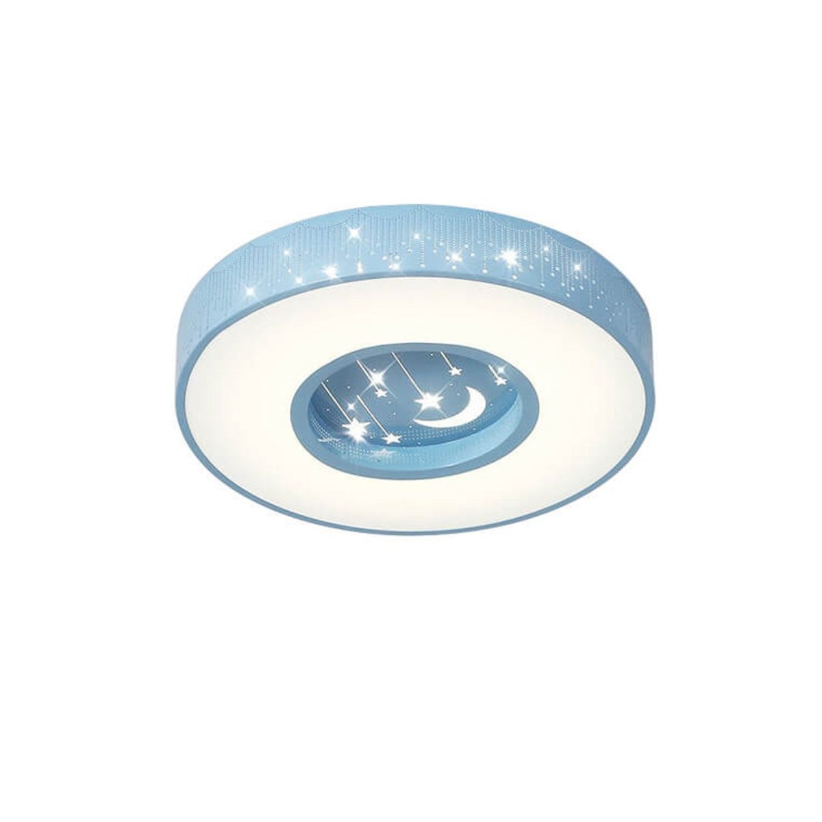 Modern Minimalist Starry Sky Round Children's LED Flush Mount Ceiling Light - Image 3