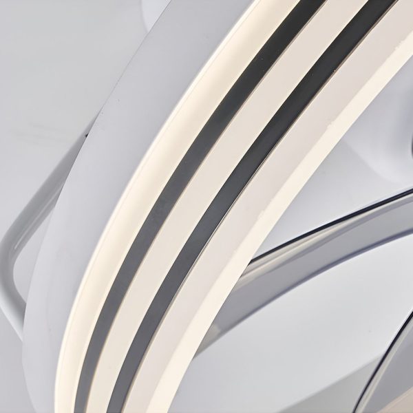 Round Stepless Dimming LED 360?? Rotating Modern Ceiling Fan Light - Image 10