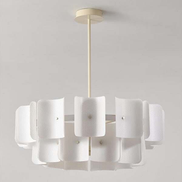 Modern Creative Round Rectangle Iron Aluminum PMMA LED Island Light Chandelier - Image 9