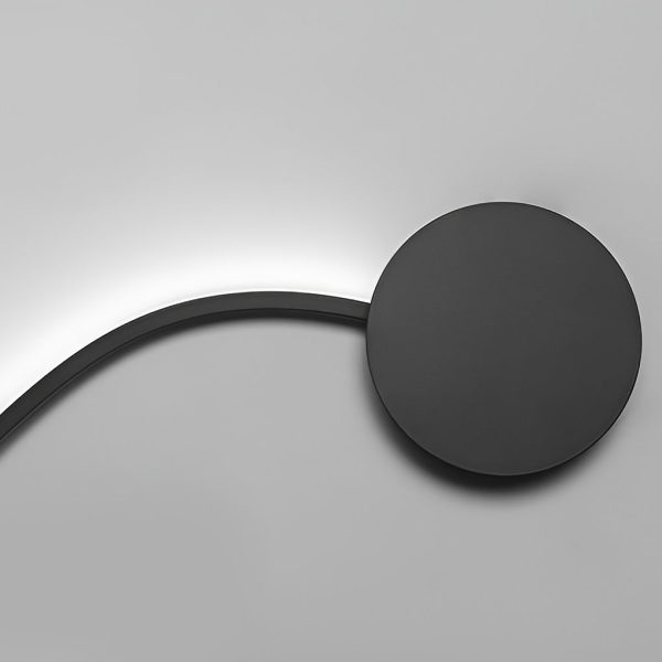 Creative Long Curved Linear LED Modern Wall Sconce Lighting Wall Light Wall Lamp - Image 14