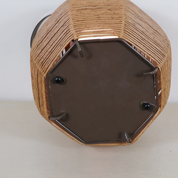 Rattan Lantern Shaped LED Waterproof Portable Modern Outdoor Floor Lamp - Image 14