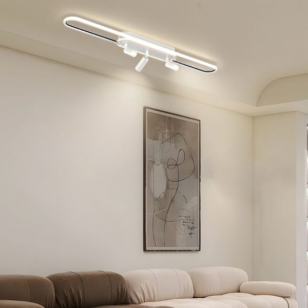 Long Ring Three Step Dimming Modern Surface Mounted Spotlights Ceiling Light - Image 3