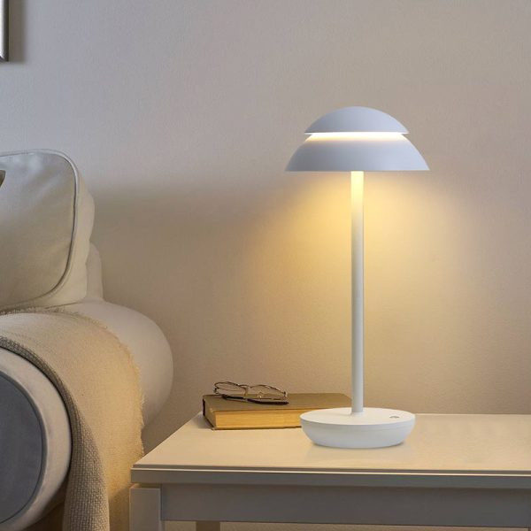 Modern Double Dome LED Accent Table Lamp Touch on/off - Image 2
