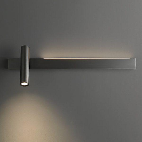 Modern Luxury Rectangle Cylinder Full Copper LED Wall Sconce Lamp For Bedroom - Image 19