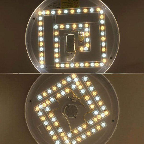 Nordic Light Luxury Round Design Multi-Style LED Flush Mount Light - Image 4