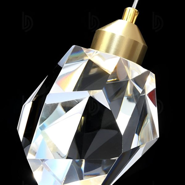 Spiral Crystal Electroplating Metal Modern Duplex Staircase Chandelier - Image 14