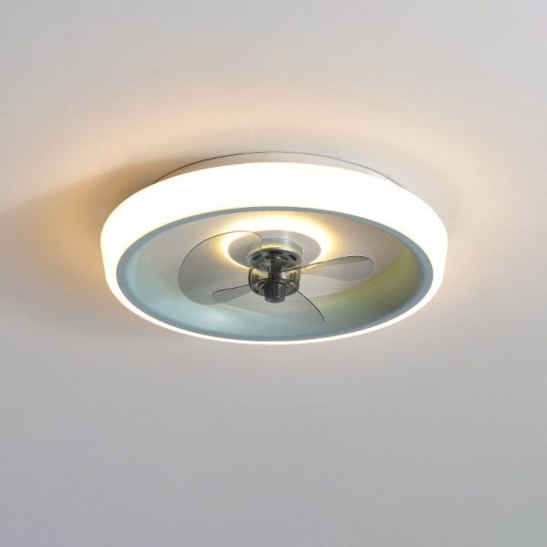 Simple Modern Acrylic Lightweight LED Flush Mount Fan Light - Image 16