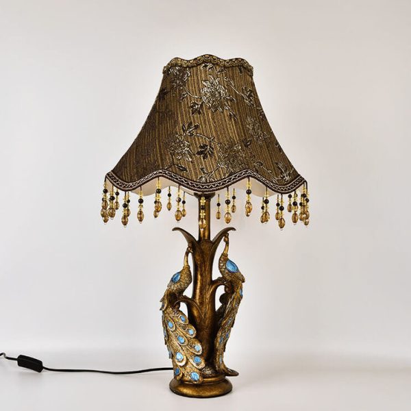 Modern Light Luxury Retro Tassel Resin 1-Light Table Lamp - Image 10