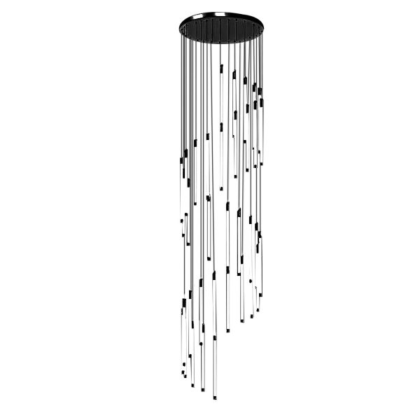 Spiral Creative Long Strip LED Modern Duplex Staircase Chandelier Light - Image 30