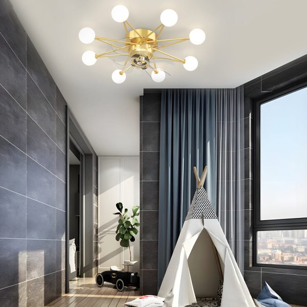 Stars Creative Balls 3 Step Dimming Modern Ceiling Fans - Image 6