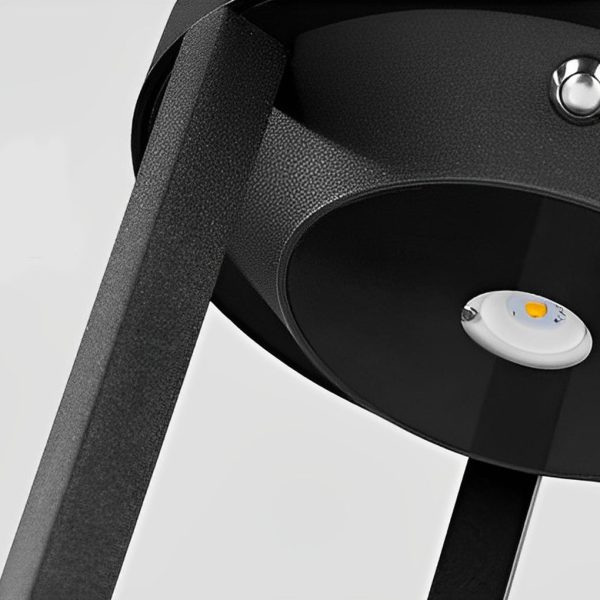 Adjustable Brightness LED Solar Path Lights Outdoor Black Modern Lawn Lamp - Image 14