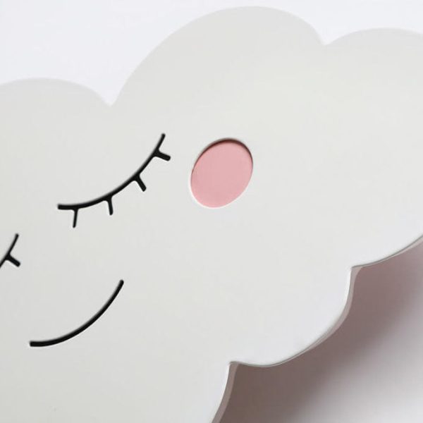Nordic Creative Clouds Iron Emoji LED Kids Wall Sconce Lamp - Image 8