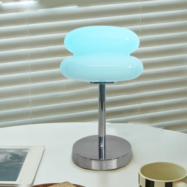 USB Glass Burger Creative Warm Light Modern Table Lamp - Image 4