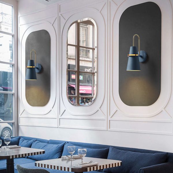 Contemporary Scandinavian Horn Iron 1-Light Wall Sconce Lamp For Bedroom - Image 20