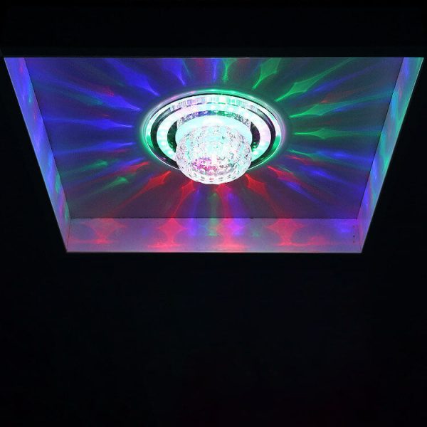 Minimalist Light Luxury Crystal Round Spotlight LED Flush Mount Ceiling Light - Image 21
