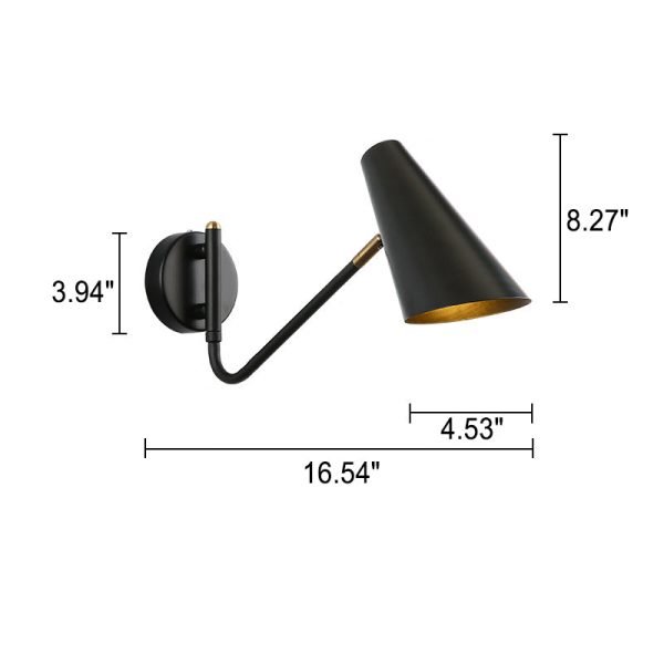 Nordic Creative Simple Rotating 1-Light Wall Sconce Lamp - Image 7