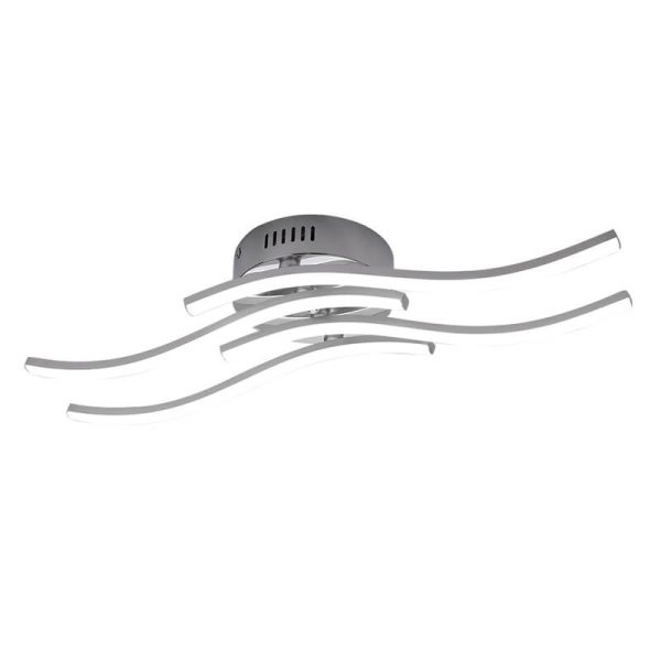 Simple Line Wave LED Semi-Flush Mount Ceiling Light - Image 10