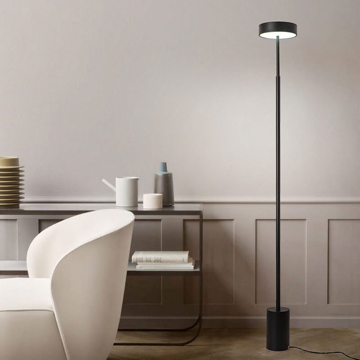 Nordic Minimalist Column LED Standing Floor Lamp - Image 16