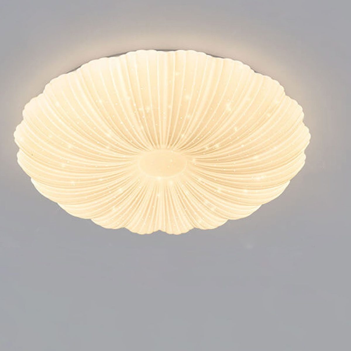 Modern Minimalist Shell Acrylic Round LED Flush Mount Ceiling Light - Image 7