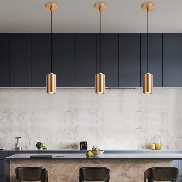 Nordic Minimalist Column Iron Mini 1-Light Pendant Light - Image 18