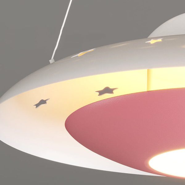 Modern Creative Flying Saucer Space Astronaut Children LED Chandelier - Image 6