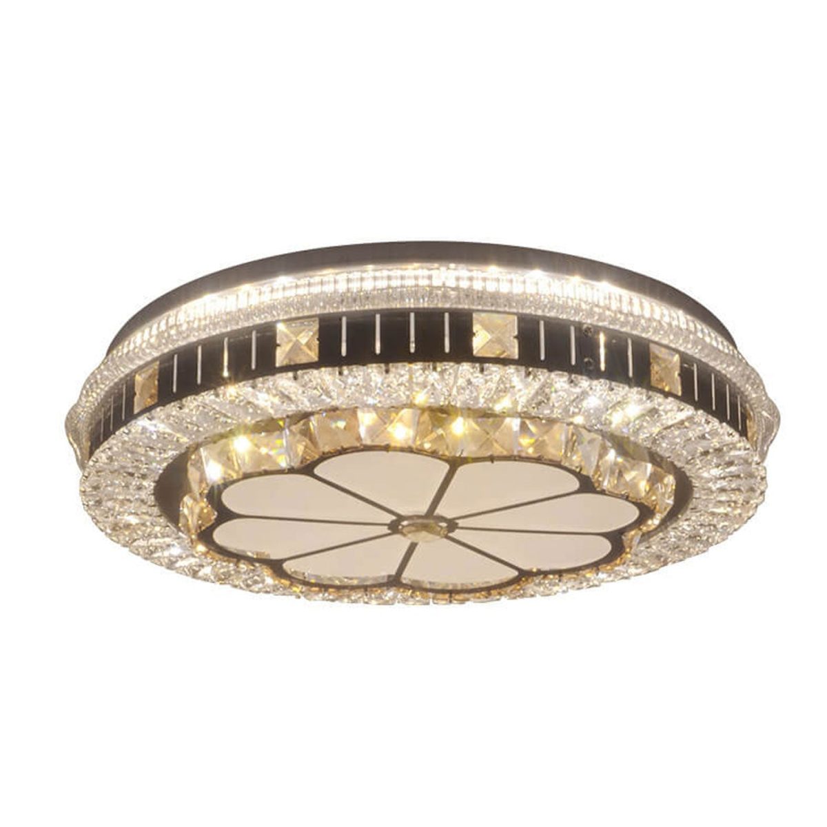 Nordic Light Luxury Round Design Multi-Style LED Flush Mount Light - Image 2