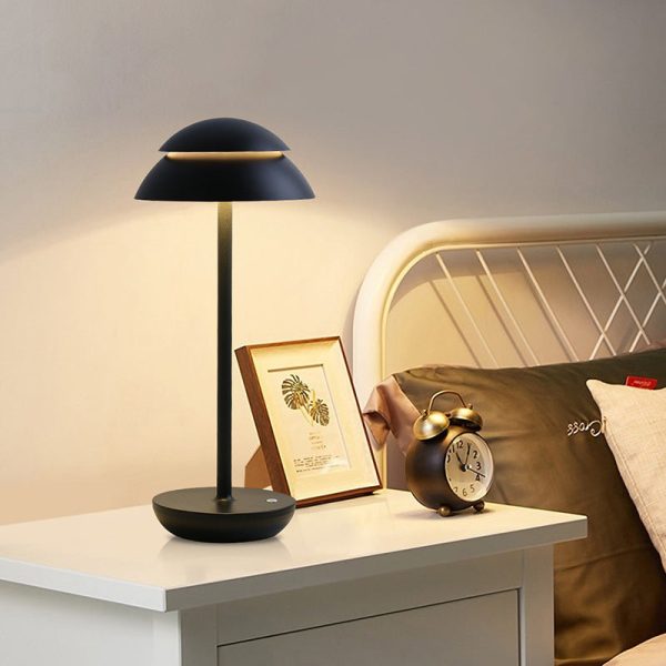 Modern Double Dome LED Accent Table Lamp Touch on/off - Image 3
