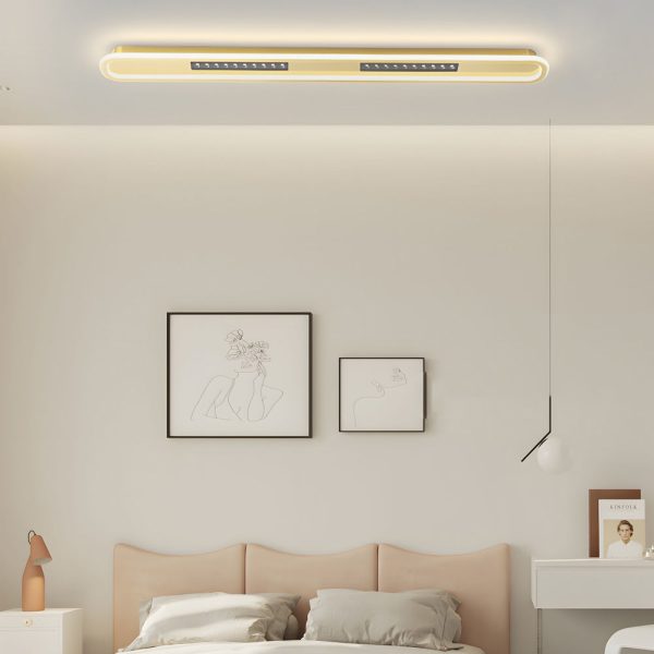 Simple Rounded Rectangular Three Step Dimming Modern Ceiling Light Fixture - Image 5
