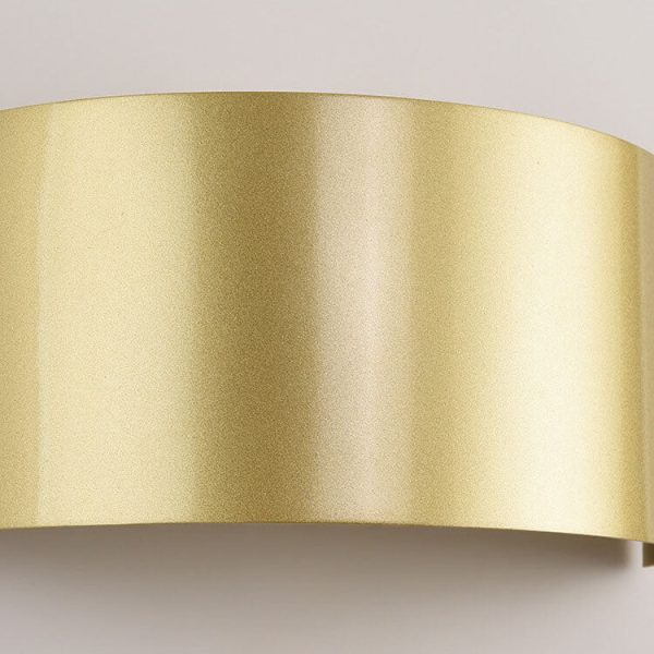 Minimalist Solid Color Iron Half-circle LED Wall Sconce Lamp - Image 8