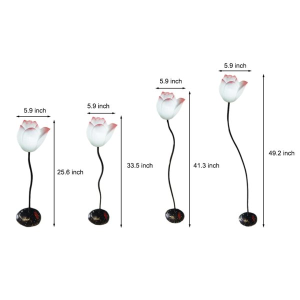 Short Fancy Lotus Aesthestics LED Flower Floor Lamp - Image 11