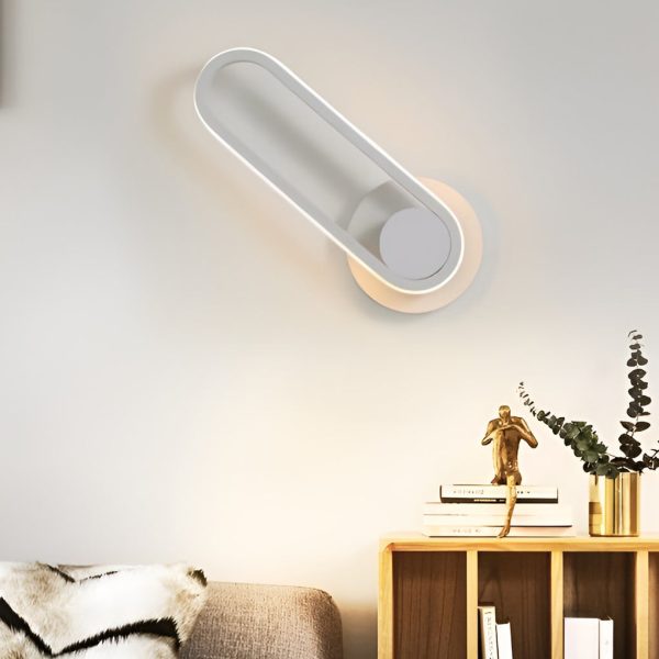 330?? Rotatable Rounded Rectangular LED Nordic Wall Lamp Wall Sconce Lighting - Image 12
