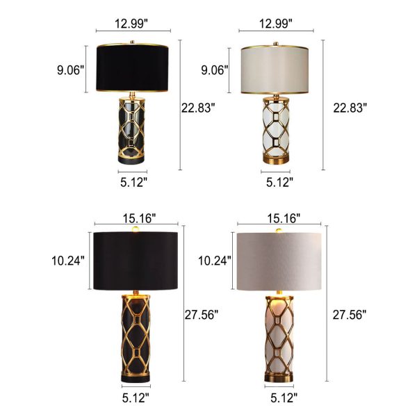 Nordic Light Luxury Ceramic 1-Light Table Lamp - Image 4