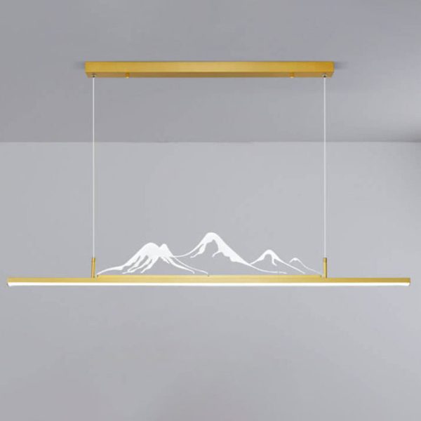 Chinese Style Retro Long Strip Mountain Peak Design Decorative LED Chandelier - Image 15