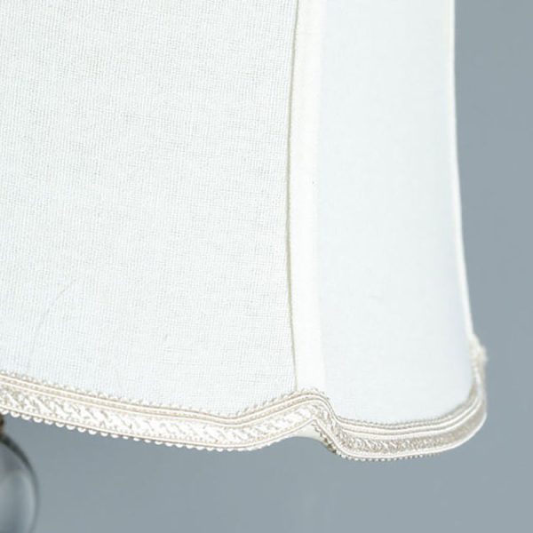 Modern Minimalist Column Crystal Iron Fabric 1-Light Table Lamp For Living Room - Image 6