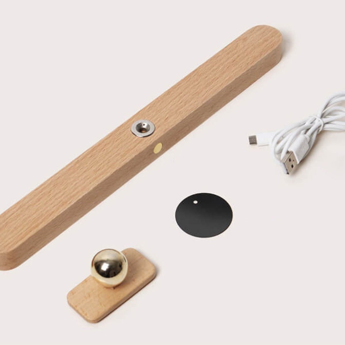 Modern Wooden Strip USB Magnetic LED Mirror Front Wall Sconce Lamp - Image 5
