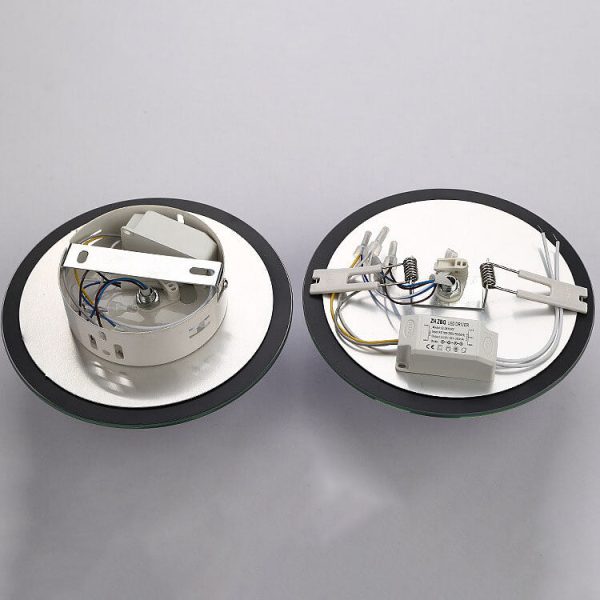Minimalist Light Luxury Crystal Round Spotlight LED Flush Mount Ceiling Light - Image 16