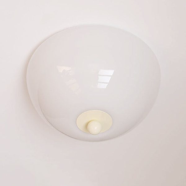 Nordic Minimalist Iron Round Glass Shade 4-Light Flush Mount Ceiling Light - Image 18