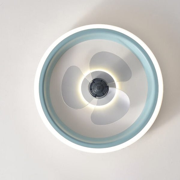 Simple Modern Acrylic Lightweight LED Flush Mount Fan Light - Image 18