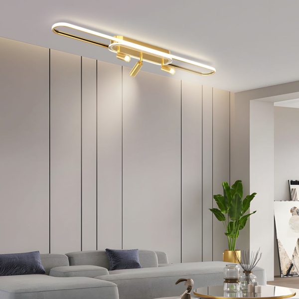 Long Ring Three Step Dimming Modern Surface Mounted Spotlights Ceiling Light - Image 8