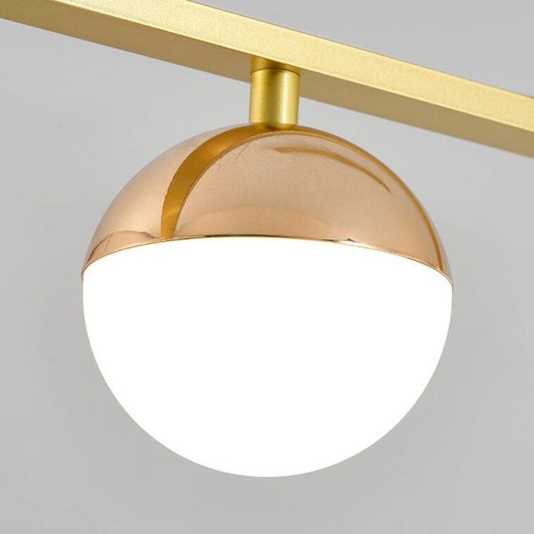 Modern Luxury Long Strip Round Globe Design LED Island Light Chandelier - Image 12