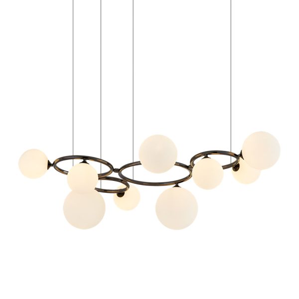 5/7/9-Light Glass Ball Circular Contemporary Chandelier with 3 Step Dimming - Image 36