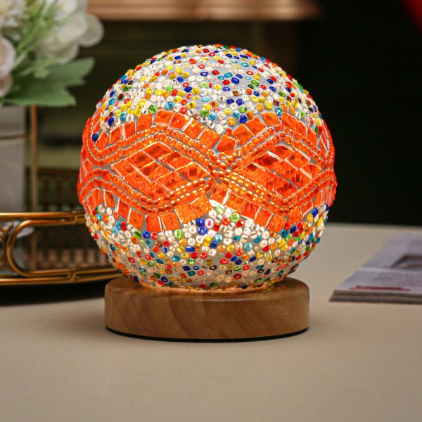 Stained Glass Table Lamp - Mosaic LED Lamp - Image 3